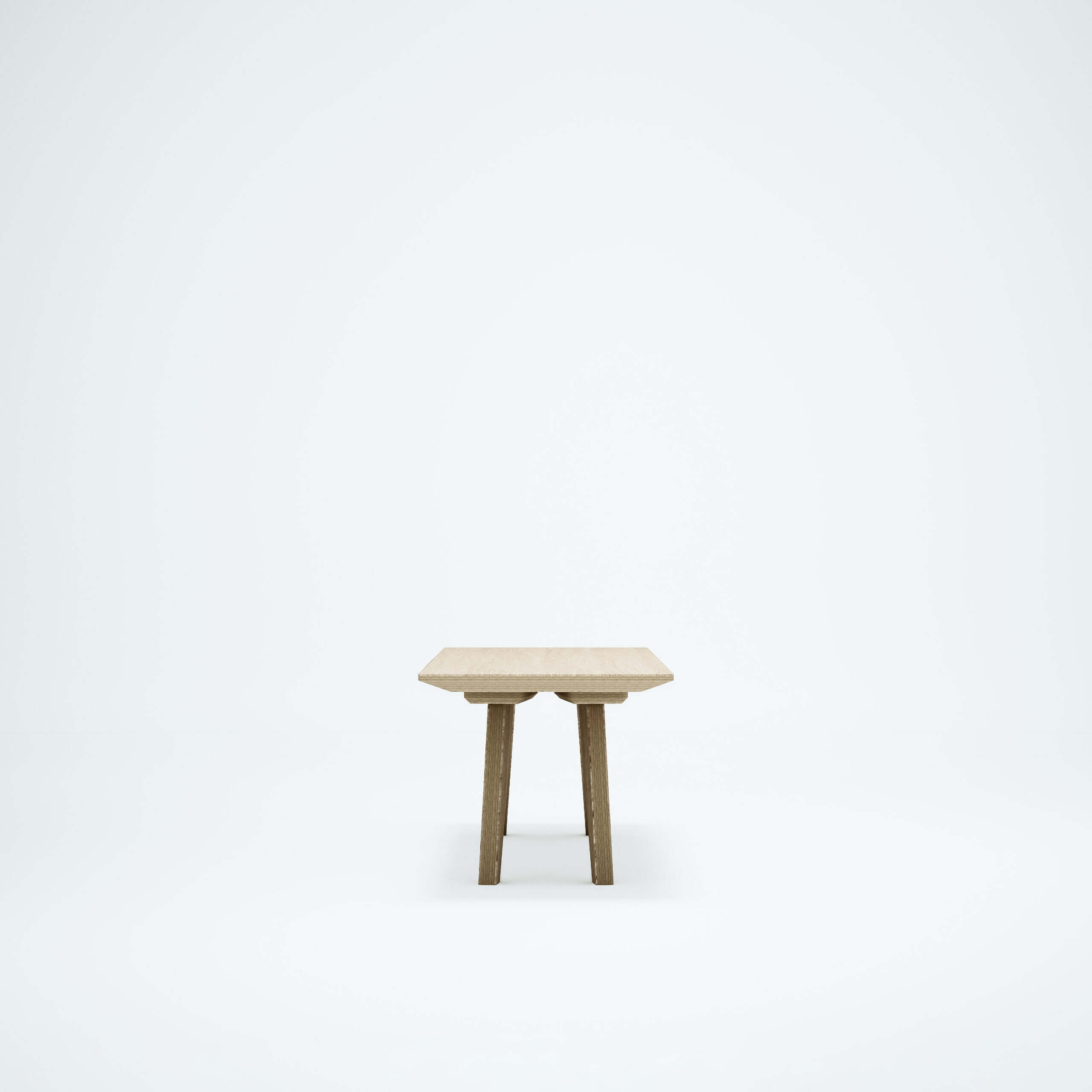 Profile picture of the Schlemmer coffee table in natural stained finish.