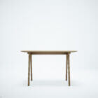 Front photo of Wegner desk in natural stain finish