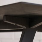 Detail photo of Wright desk in black stained finish.