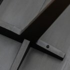 Detail photo of Wright desk in black stained finish.